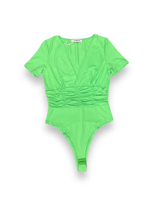 Body mezza manica con drappeggio mondello store