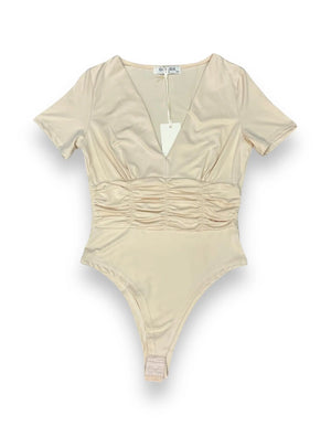 Body mezza manica con drappeggio mondello store