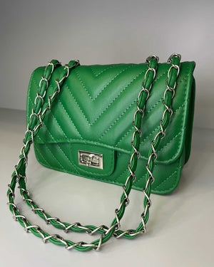 Borsa verde con tracolla mondello store