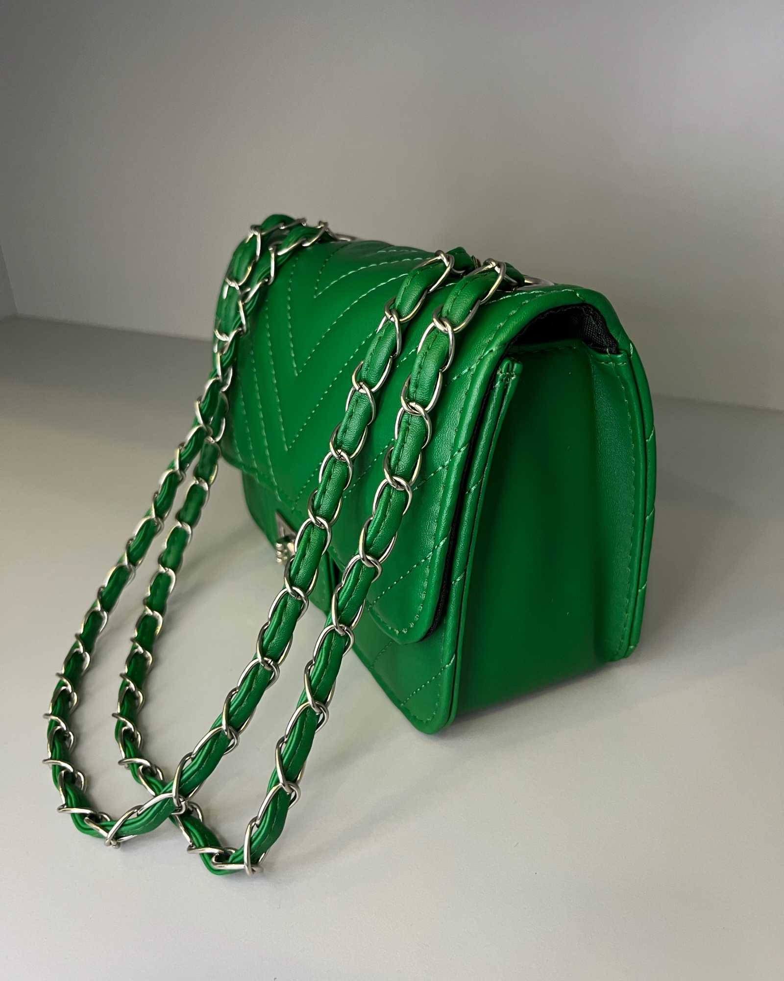Borsa verde con tracolla mondello store