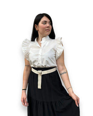 Camicia bianca smanicata mondello store