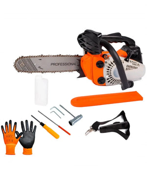 Coppia Motosega a scoppio 25cc lama 25cm per potatura + Motosega 52cc lama 50 cm Mondello Store