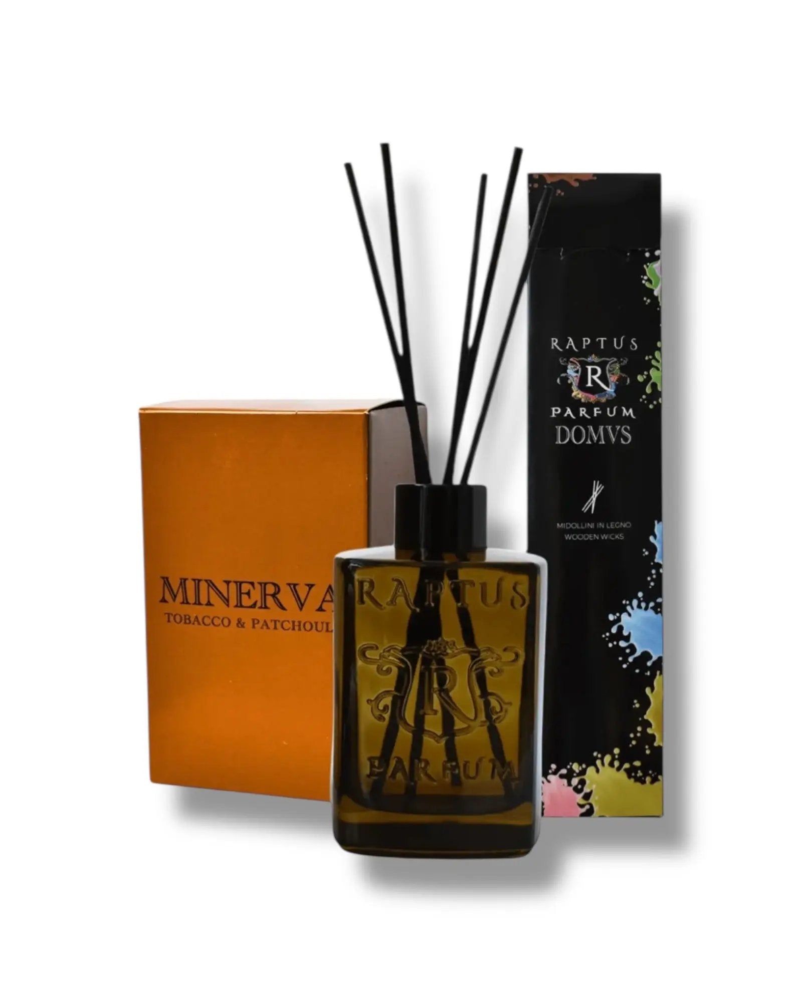 Minerva Raptus diffusore profumo casa ambiente tobacco e patchouli Mondello Store