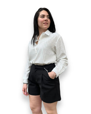 Pantaloncino nero donna Mondello Store