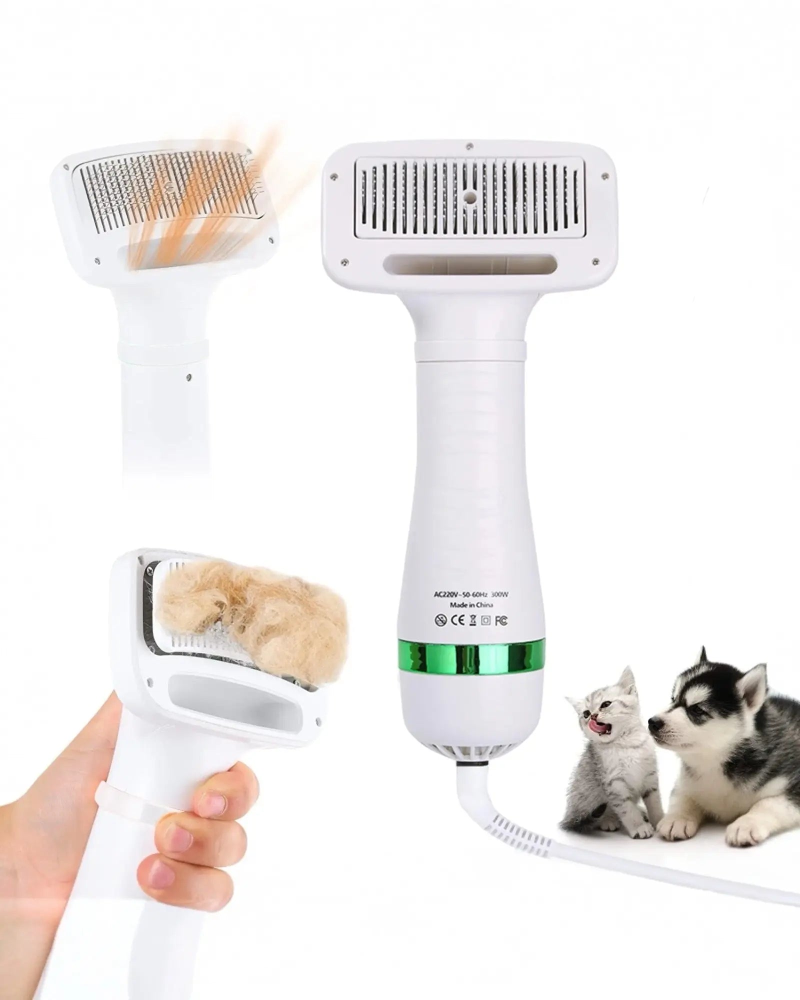 Spazzola asciugacapelli per la toelettatura degli animali domestici - Iside Store