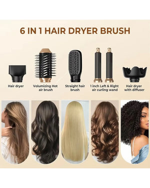 Spazzola asciugacapelli 6 in 1 professionale Mondello Store