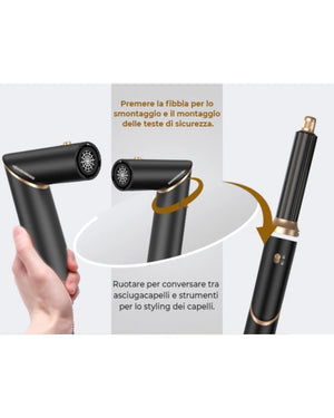 Spazzola asciugacapelli 6 in 1 professionale Mondello Store