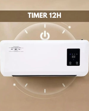 Stufa Elettrica da Parete Basso Consumo Caldo/Freddo Termoconvettore Max 2000W Mondello Store