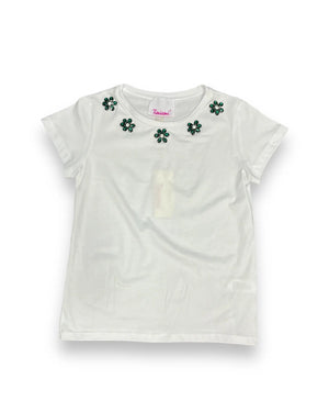 T-shirt bianca con fiori Timiami