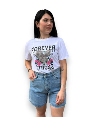 T-shirt stampa forever strong Mondello Store