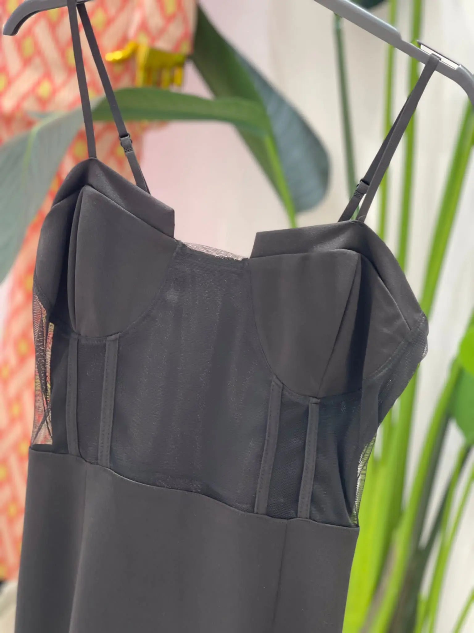 Abito bustier nero mondello store