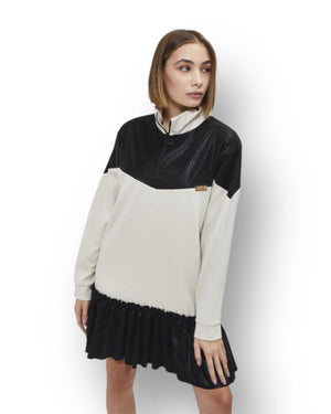 Abito in felpa con balza Nice nice