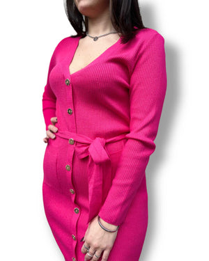 Abito in maglia con bottoni Mondello Store