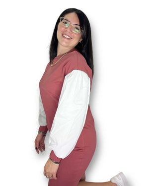 Abito in maglia con manica sbuffo Akè akè