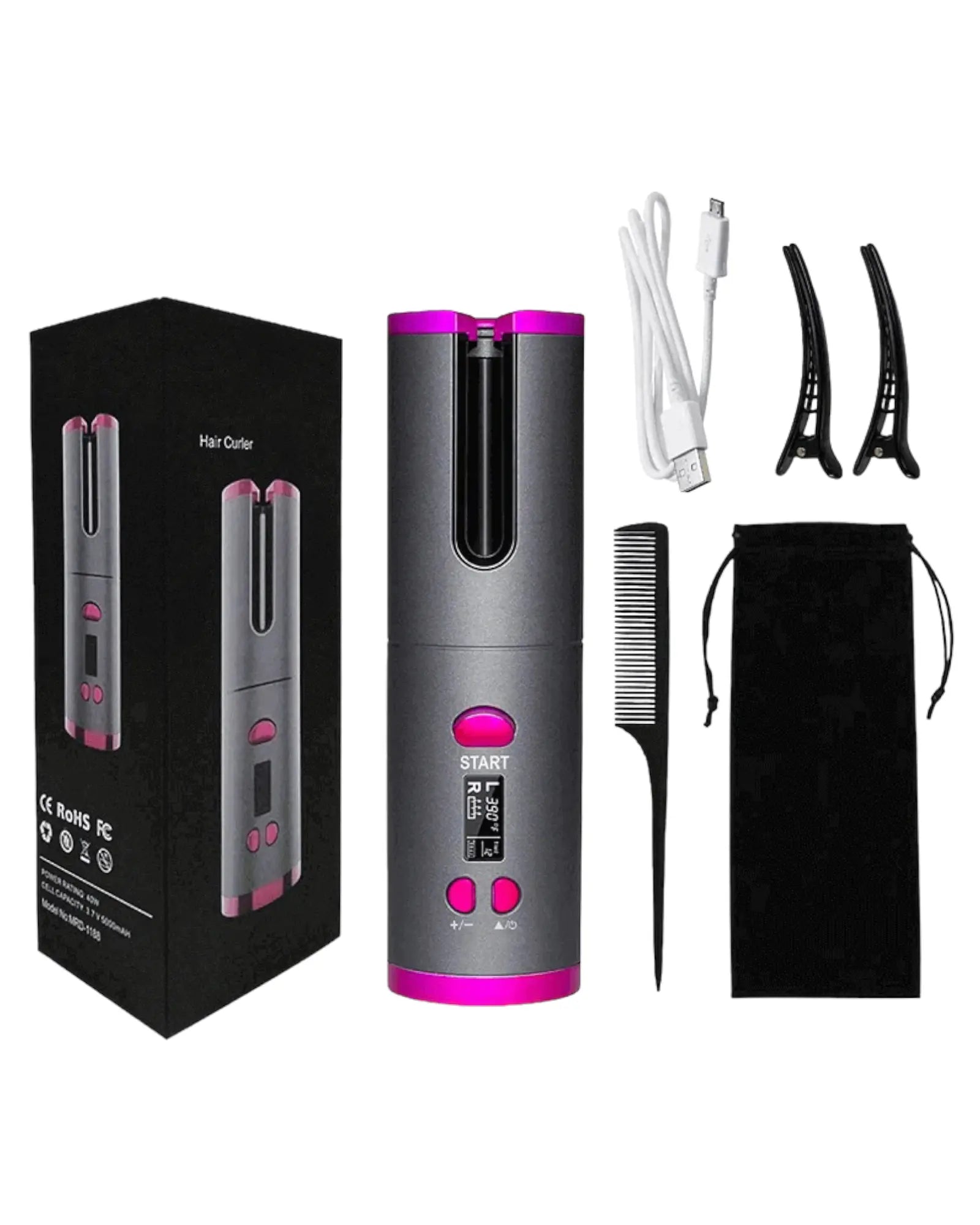 Arricciacapelli automatico senza fili usb power bank mondello store