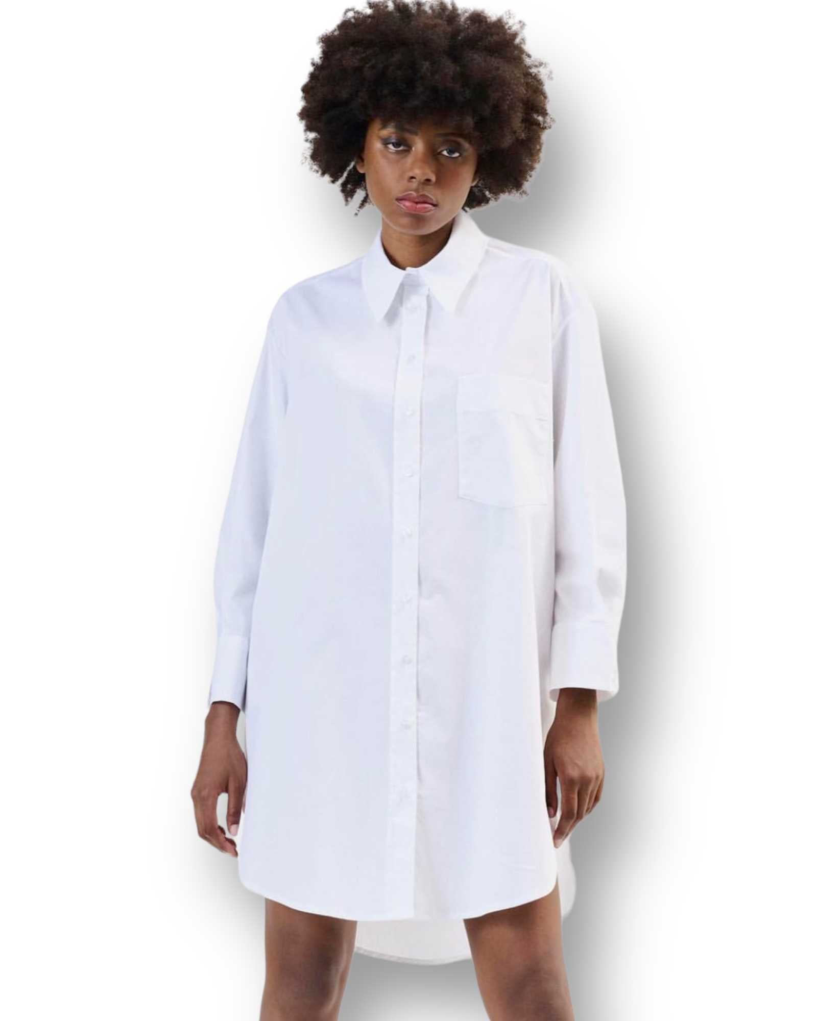 Camicia abito oversize due colori Zeta otto