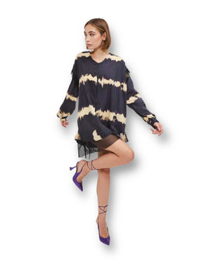 Camicia oversize con orlo nice