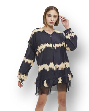 Camicia oversize con orlo nice