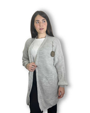 Cardigan aperto con tasche Mondello Store