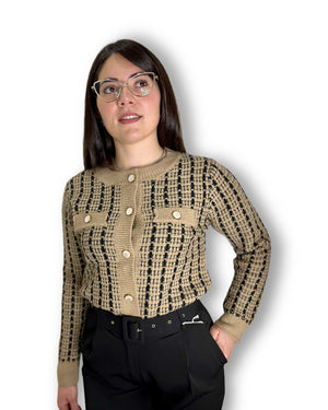 Cardigan in maglia con bottoni Mondello Store