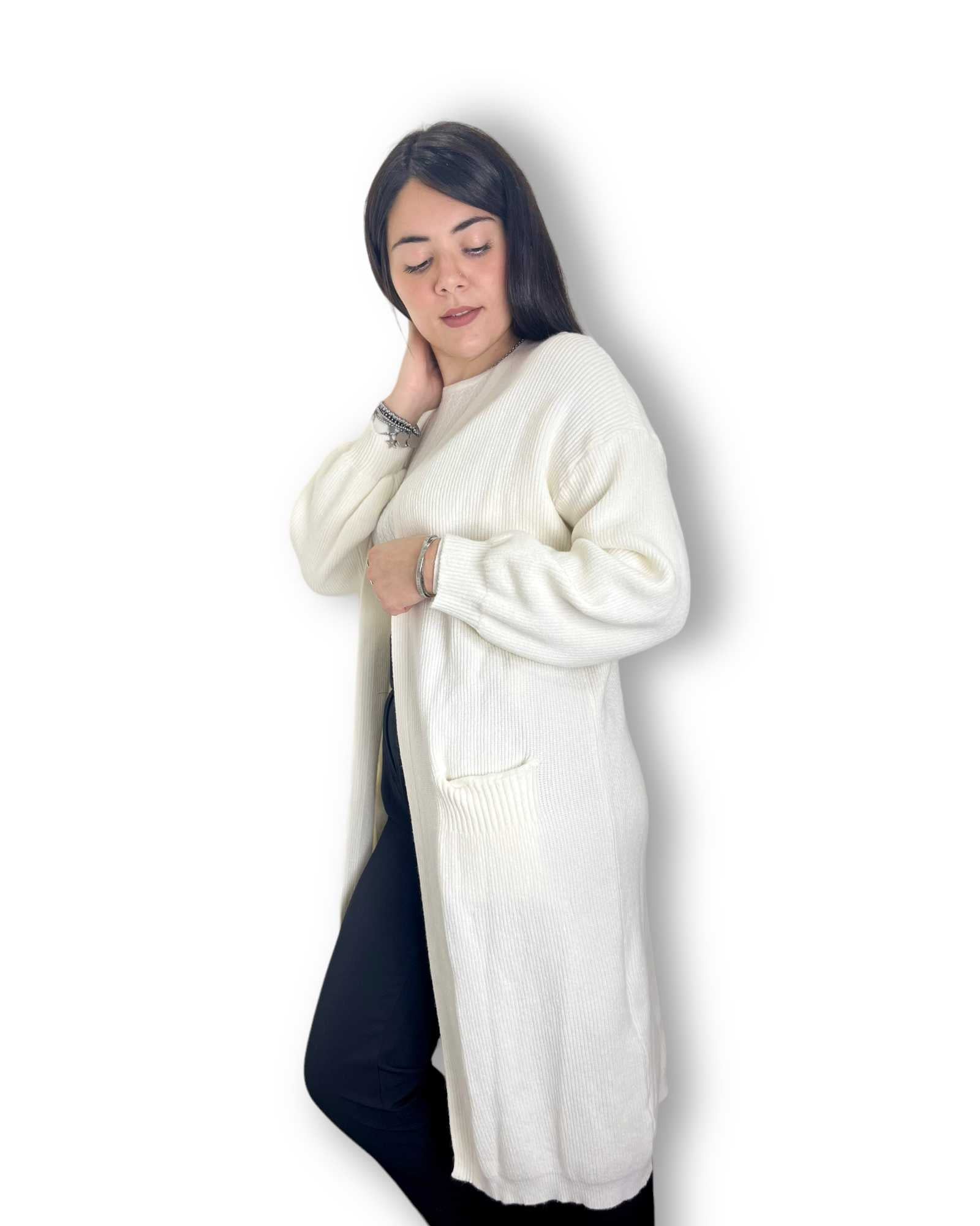 Cardigan lungo aperto Mondello Store