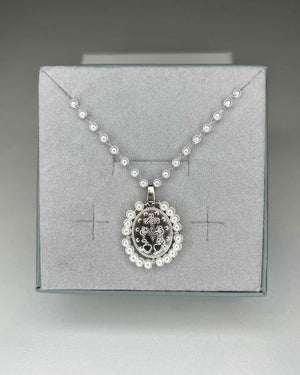 Collana Rosario e medaglia madonna miracolosa acciaio Mondello Store