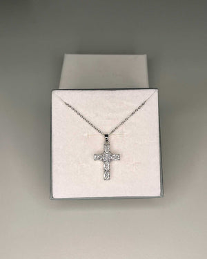 Collana con pendente croce acciaio Mondello Store