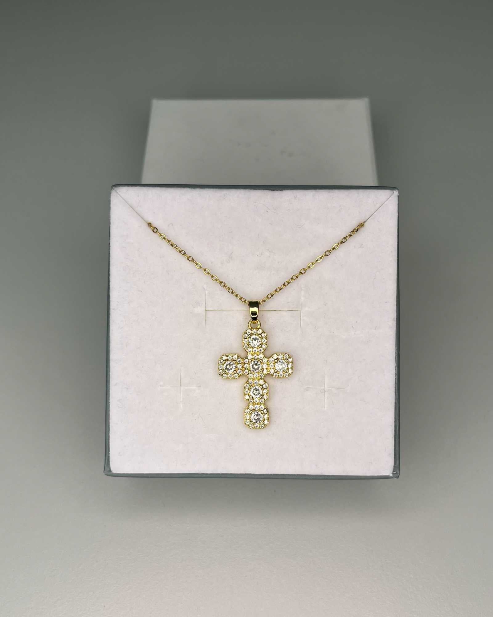 Collana con pendente croce acciaio Mondello Store