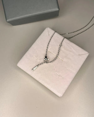 Collana con pendente croce acciaio Mondello Store