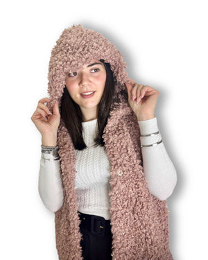 Gilet ecopelliccia Akè rosa Mondello Store
