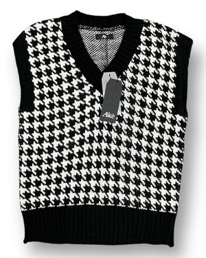 Gilet in maglia Pied de poule - Iside Store