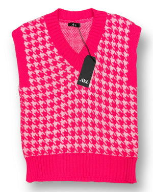 Gilet in maglia Pied de poule - Iside Store