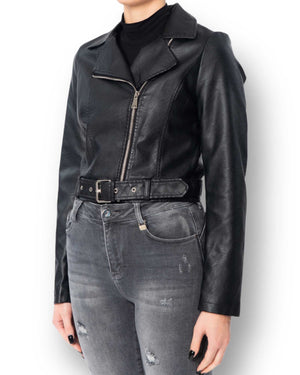 Giubbotto effetto pelle akè