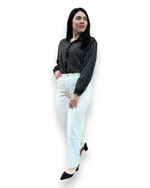 Jeans bianco mom fit Mondello Store
