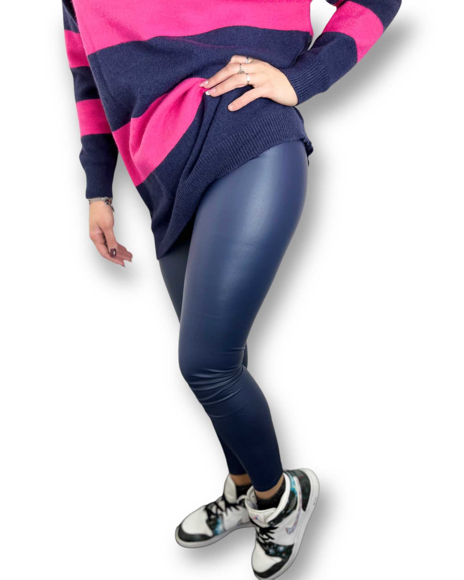 Leggings effetto pelle mondello store