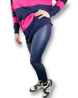 Leggings effetto pelle mondello store