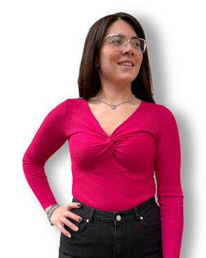 Maglia nodo e scollo profondo Mondello Store