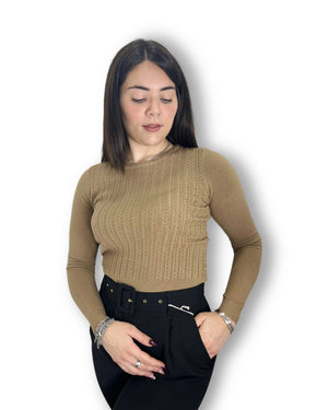 Maglioncino trecce Mondello Store