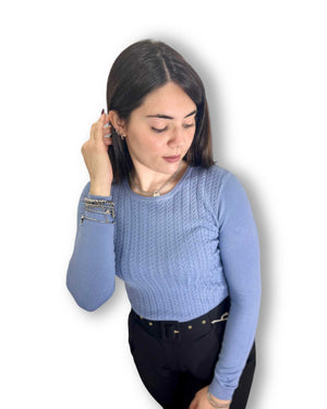 Maglioncino trecce Mondello Store