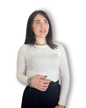 Maglioncino trecce Mondello Store