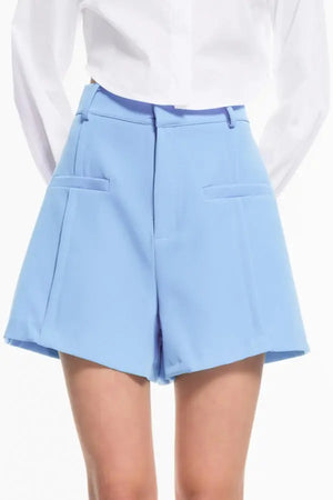 Pantaloncino vita alta Lumina azzurro Lumina