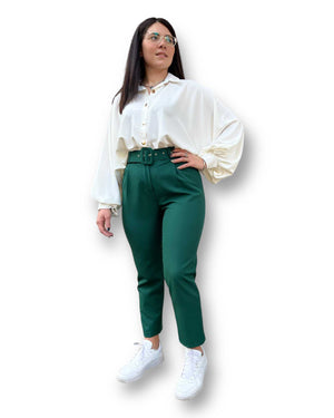 Pantalone con cintura vita alta Mondello Store