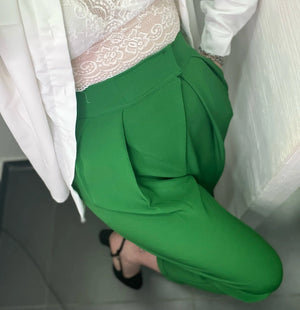 Pantalone donna alla turca con risvolto mondello store