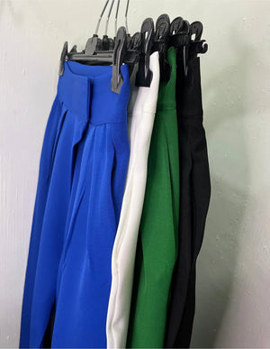 Pantalone donna alla turca con risvolto mondello store