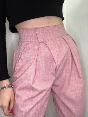 Pantalone donna alla turca con risvolto mondello store