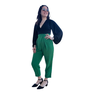 Pantalone donna alla turca con risvolto mondello store