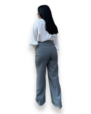 Pantalone gamba larga grigio Mondello Store