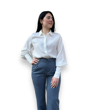 Pantalone wide leg vita alta Mondello Store