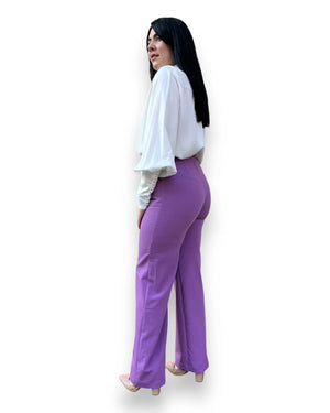 Pantalone wide leg vita alta Mondello Store