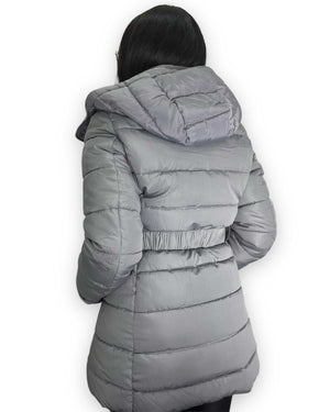 Piumino con cappuccio e cintura Mondello Store